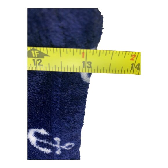 Blue Whale Anchor Lovey Baby Blanket Plush Stuffed Security Support Pet Toy - Picture 8 of 8